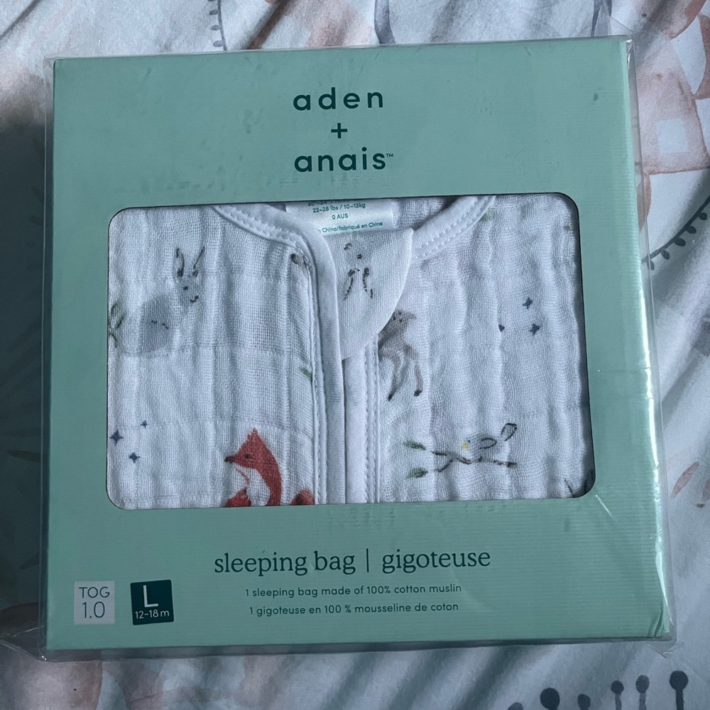 Aden + Anais sleeping bag